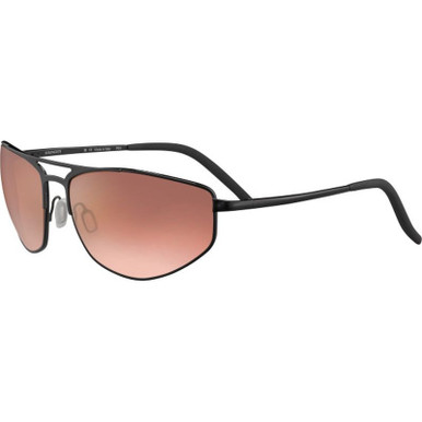 Serengeti Masten, Shiny Black/Drivers Photochromic Glass Lenses