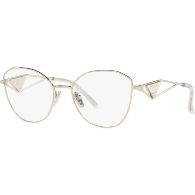 Prada Glasses PR52ZV - Pale Gold/Clear Lenses