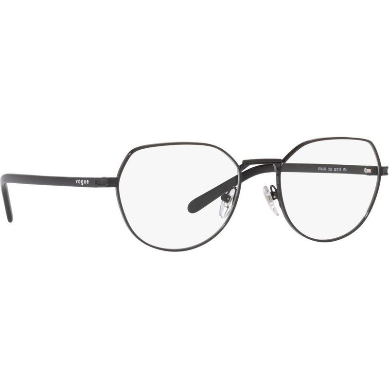 Shop Vogue Prescription Glasses VO4243 Black/Clear Glasses