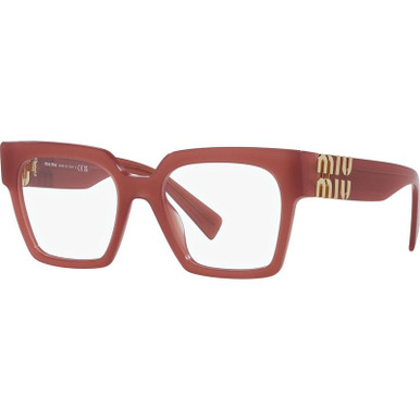 Miu Miu Glasses 04UV, Opal Cognac/Clear Lenses