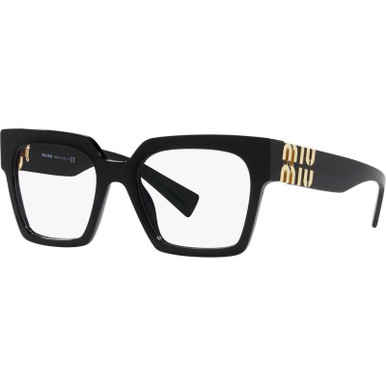 Miu Miu Glasses 04UV, Black/Clear Lenses