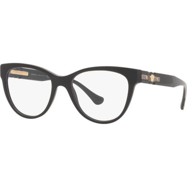 Versace Glasses VE3304, Black/Clear Lenses