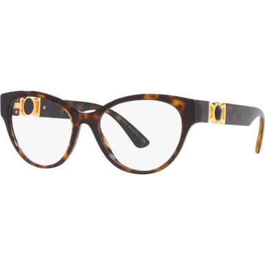 Versace Glasses VE3313, Havana/Clear Lenses