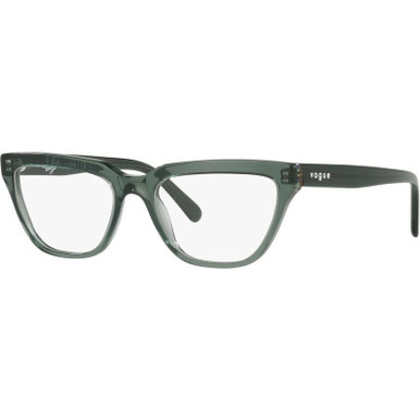 Vogue Eyewear Glasses VO5443, Transparent Green/Clear Lenses