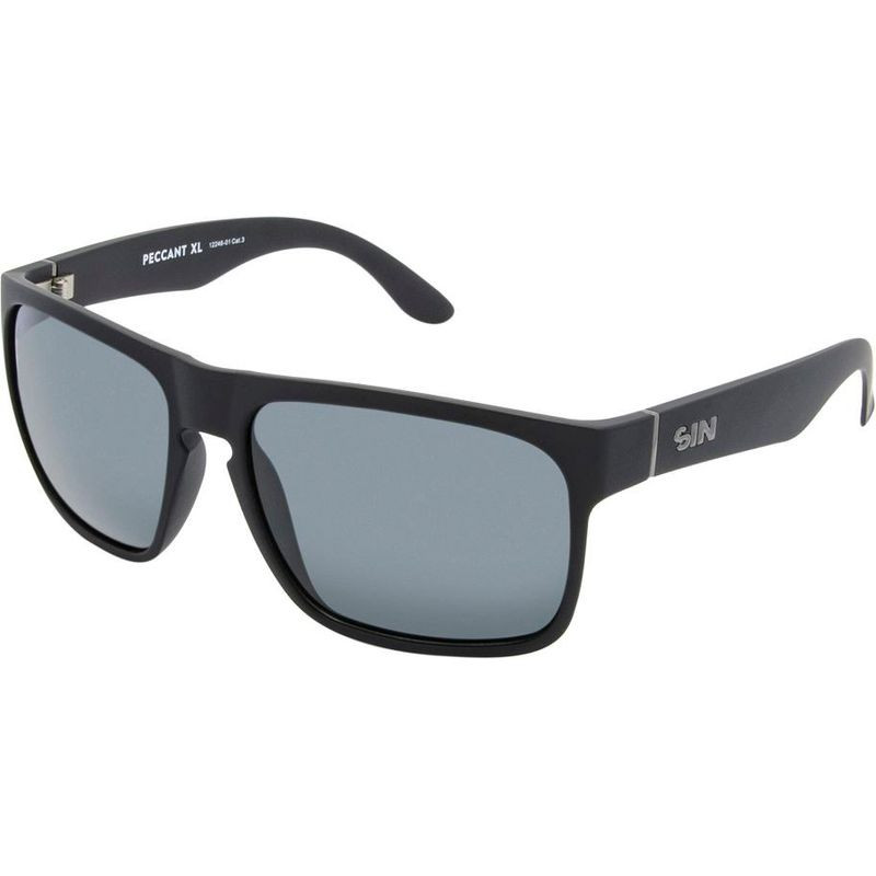 Shop SIN Eyewear Peccant Xl Black/Smoke Polarised Sunglasses