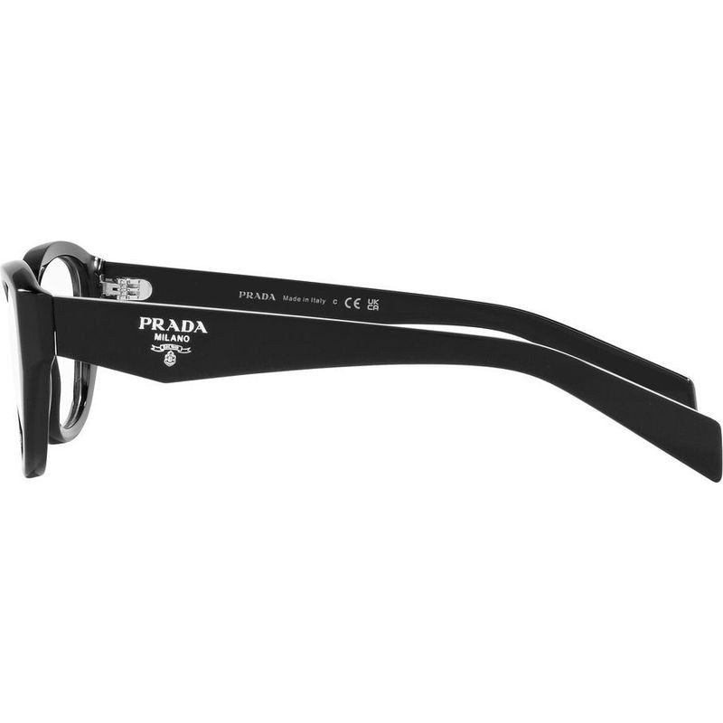 Prada Glasses Pr21zv Black/Clear Lens 51 Eye Size Afterpay