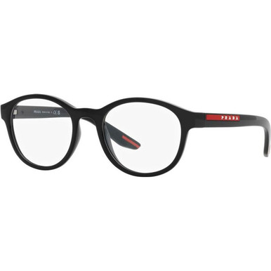 Prada Linea Rossa Glasses PS07PV - Black/Clear Lenses