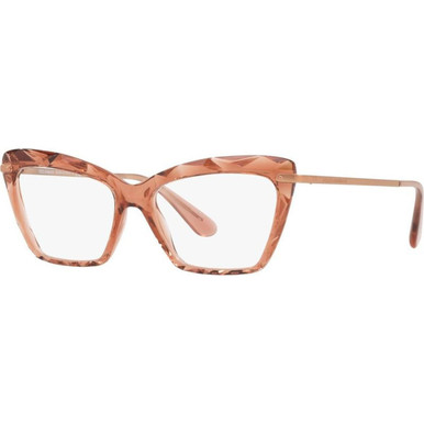 Dolce & Gabbana Glasses DG5025 - Transparent Pink/Clear Lenses