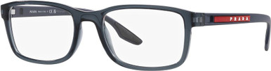 Prada Linea Rossa Glasses PS09OV, Crystal Blue/Clear Lenses