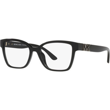 Michael Kors Glasses Karlie MK4094U, Black/Clear Lenses 53 Eye Size