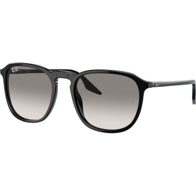 Ray-Ban RB2203, Black/Grey Clear Gradient Glass Lenses 52 Eye Size