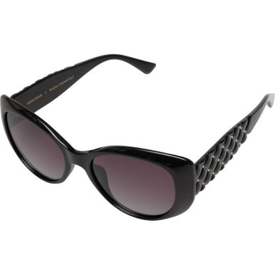 Venus - Black Shimmer/Smoke Gradient Polarised Lenses