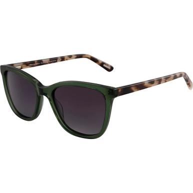 Bill Bass Gabriella - Crystal Green and Tort/Grey Gradient Polarised Lenses