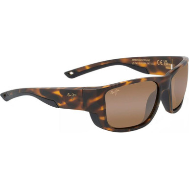 Amberjack - Matte Tortoise and Black Rubber/HCL Bronze Polarised Glass Lenses