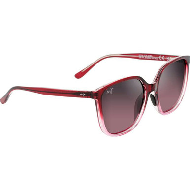 Maui Jim Good Fun - Raspberry Fade/Maui Rose Glass Polarised Lenses