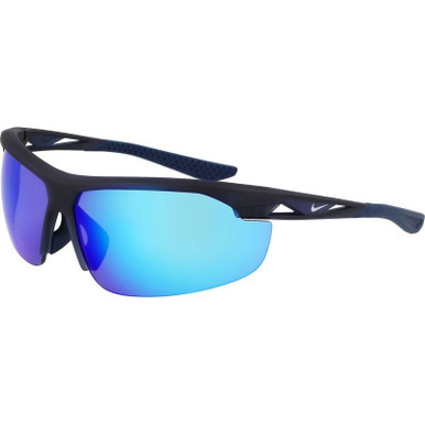 Matte Obsidian/Blue Mirror Lenses