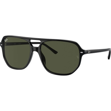 Bill One RB2205 - Black/Green Glass Lenses 57 Eye Size