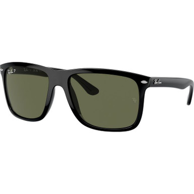 Boyfriend Two RB4547 - Black/Green Polarised Glass Lenses 57 Eye Size