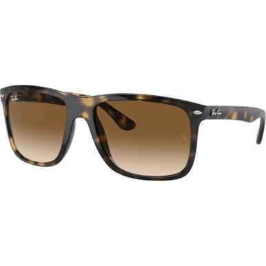 Ray-Ban Boyfriend Two RB4547, Havana/Brown Clear Gradient Glass Lenses 57 Eye Size