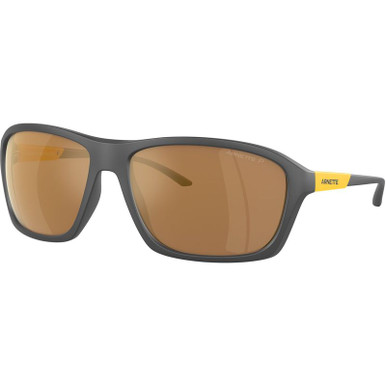 Nitewish AN4329 - Matte Grey/Brown Gold Mirror Polarised Lenses