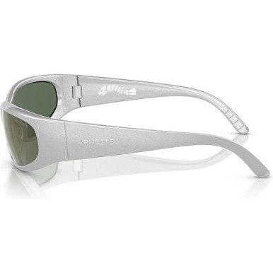 Arnette Catfish Sunglasses in Metallic Silver/Dark Green Mirror Petrol Arnette Man Sunglasses An4302 Catfish In Dark Green Mirror  main image 4