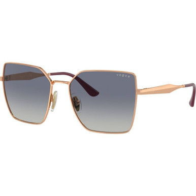 Vogue Eyewear VO4284S, Rose Gold/Grey Dark Blue Gradient Lenses