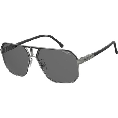 Carrera 1062/S, Matte Black and Dark Ruthenium/Grey Polarised Lenses