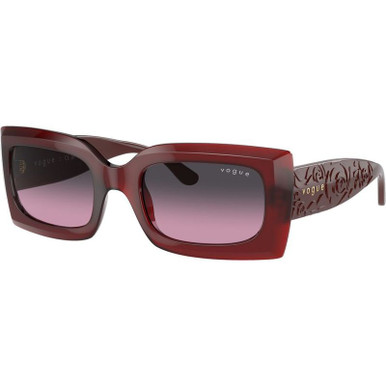 Vogue Eyewear VO5526S - Opal Red/Grey Violet Gradient Lenses