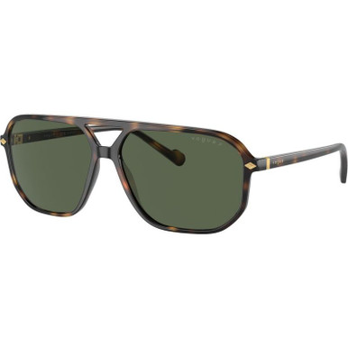 VO5531S - Total Dark Havana/Dark Green Polarised Lenses