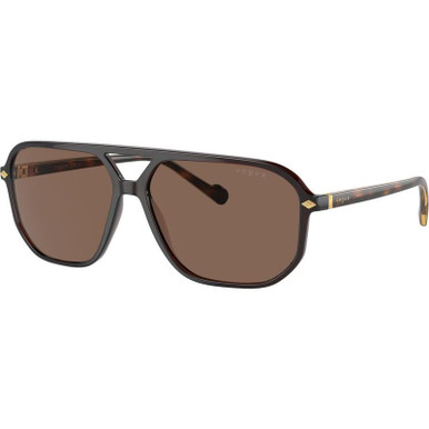 Vogue Eyewear VO5531S, Transparent Dark Brown/Dark Brown Lenses