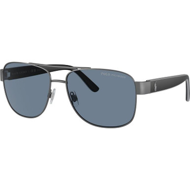 PH3122 - Matte Dark Gunmetal/Blue Polarised Lenses