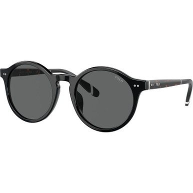 Polo Ralph Lauren PH4204U, Shiny Black/Dark Grey Lenses 50 Eye Size