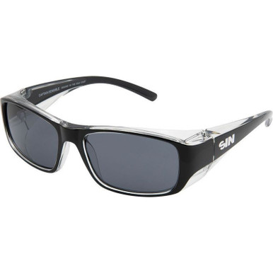 SIN Eyewear Captain Sensible Safety - Black/Smoke Lenses
