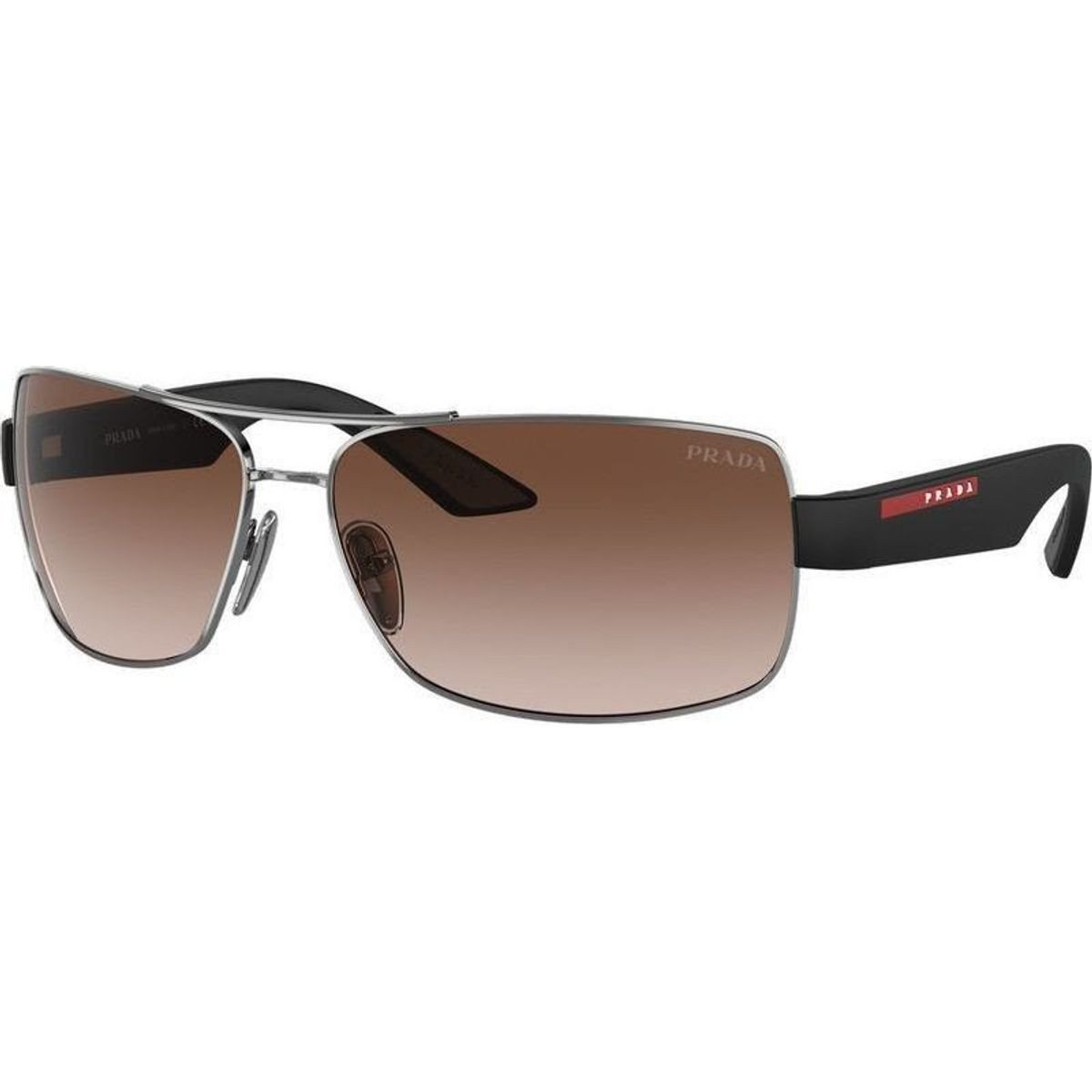 Prada Linea Rossa PS50ZS Sunglasses Gunmetal/Brown Gradient