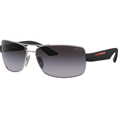Prada Linea Rossa PS50ZS - Silver/Grey Gradient Lenses