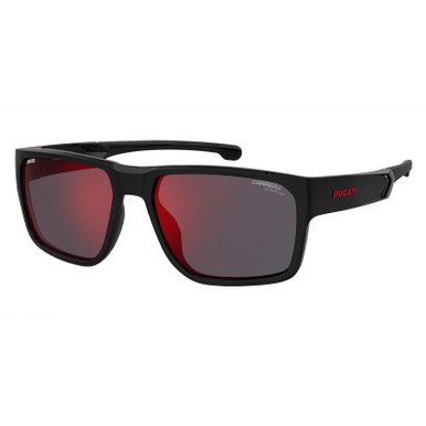 Carrera Carduc 029/S, Black/Red High Contrast Mirror Polarised Lenses