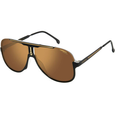 Carrera 1059/S - Black Brown/Gold High Contrast Mirror Polarised Lenses