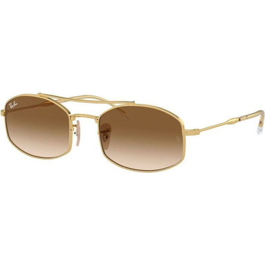 Ray-Ban RB3719 - Arista/Clear Brown Gradient Glass Lenses 54 Eye Size