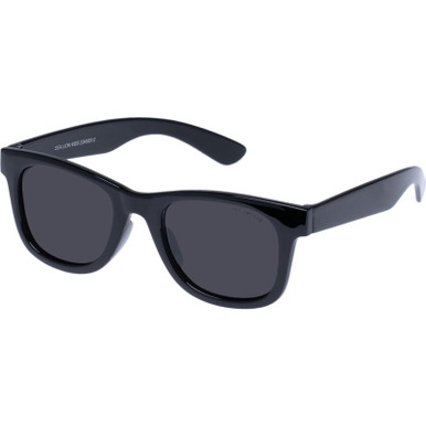 Cancer Council Kids Sea Lion - Kids, Black/Smoke Polarised Lenses