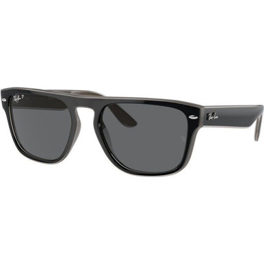 Ray-Ban RB4407 - Black Light Grey and Transparent Grey/Dark Grey Polarised Lenses