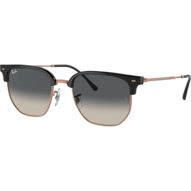Ray-Ban New Clubmaster RB4416F - Dark Grey on Rose Gold/Dark Grey Gradient Glass Lenses