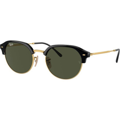 Ray-Ban RB4429, Black on Arista/Green Glass Lenses 53 Eye Size