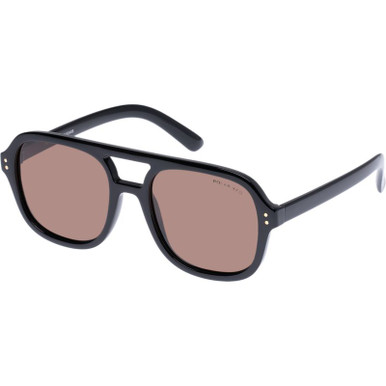 Cancer Council Kingswood - Black/Brown Polarised Lenses