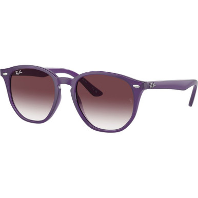 Ray-Ban Junior 9070S, Opal Violet/Violet Grey Gradient Lenses