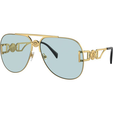 Versace VE2255, Gold/Light Blue Lenses