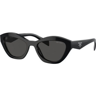 Prada PRA02S, Black/Dark Grey Lenses