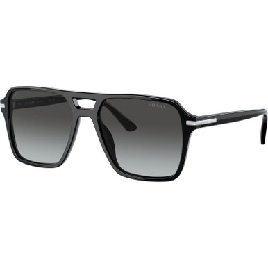 Prada PR20YS - Black/Grey Gradient Glass Lenses