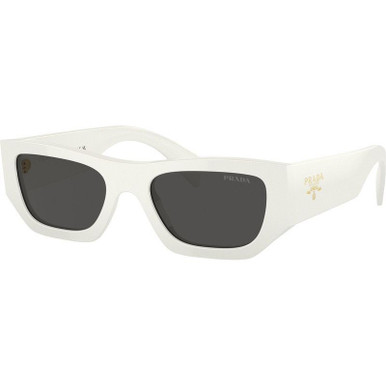 Prada PRA01S, White/Dark Grey Lenses