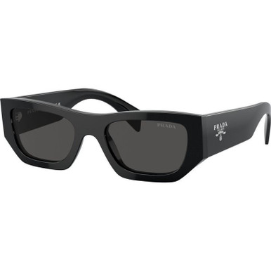 Prada PRA01SF, Black/Dark Grey Lenses