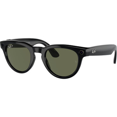 Shiny Black/Green Polarised Lenses